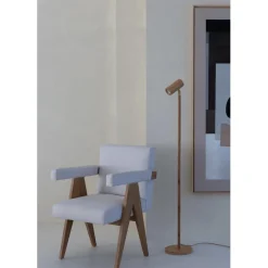 Lampadaire bambou Java naturel