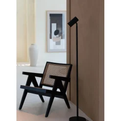 Lampadaire bambou Java noir