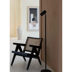Lampadaire bambou Java noir