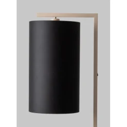 Lampadaire Boston sable abat-jour noir