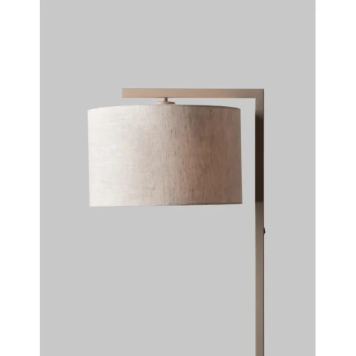 Lampadaire Boston sable abat-jour lin clair