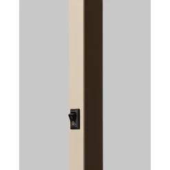 Lampadaire Boston sable abat-jour lin clair