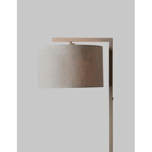 Lampadaire Boston sable abat-jour lin fonce