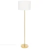 Lampadaire droit Tina bouclette pied doré