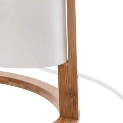 Lampe bambou et abat-jour plastique