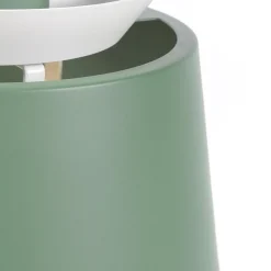 Lampe de table en métal vert de gris