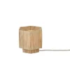 Lampe de table raphia Panama ronde octogonale naturel