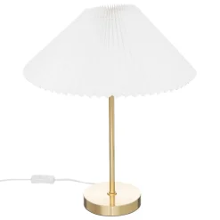 Lampe H47cm en métal blanc