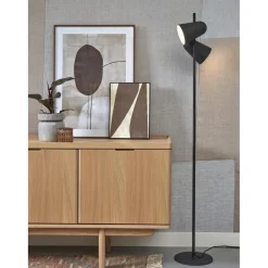 Lampe sur Pied Len Métal SALAMANCA Noir