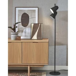 Lampe sur Pied Len Métal SALAMANCA Noir