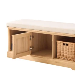 Le Banc CHIBA 1 porte et 2 rangements au style scandinave