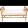 Le banc DILI avec son design scandinave en bois massif et tissu etanche