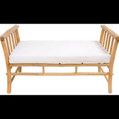 Le banc DILI avec son design scandinave en bois massif et tissu etanche