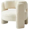Le fauteuil de salon BANGUI avec son design moderne Blanc