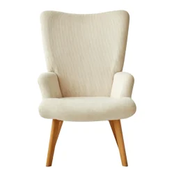 Le fauteuil de salon MALMO design scandinave beige