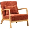Le fauteuil de salon OHAMA avec son design scandinave rouge