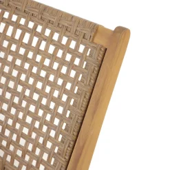 Le fauteuil intérieur extérieur en acacia massif et corde ARICA, de style scandinave