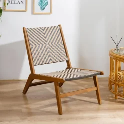 Le fauteuil intérieur extérieur en acacia massif AGUILARES au style scandinave
