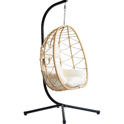 Le fauteuil suspendu VENICE style scandinave marron