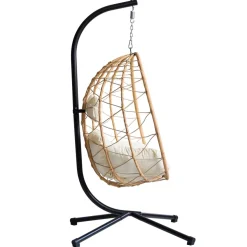 Le fauteuil suspendu VENICE style scandinave marron