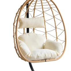 Le fauteuil suspendu VENICE style scandinave marron