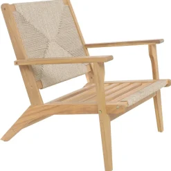 Le fauteuil VALDIVIA design scandinave en acacia massif et en corde esthétique intemporel