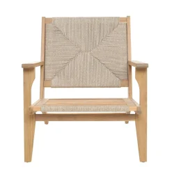 Le fauteuil VALDIVIA design scandinave en acacia massif et en corde esthétique intemporel