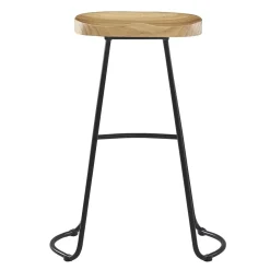 Le tabouret de bar NIKKO avec son design moderne et épuré assise en bois massif