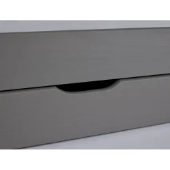 Lit à Tiroirs 90x200cm Gris LENA