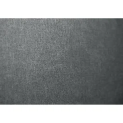 Lit avec tête de lit tapissier tissu et sommier kit gris anthracite