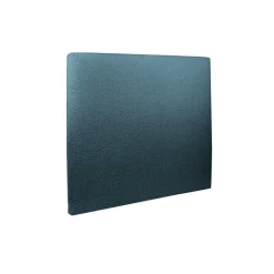 Lit avec tête de lit tapissier bouclette et sommier kit Bleu