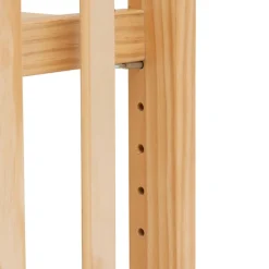 Lit bébé avec sommier intégré Blanc en Pin