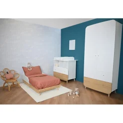 Lit bébé FIRMIANA complet avec kit évolutif inclus