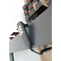 Lit de Relaxation Matelas Mousse à Mémoire de Forme et Sommier Electriques à Plots multidirectionnels Gris LEINA