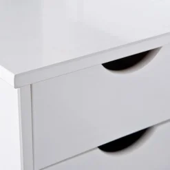 Lit En Bois Avec 4 Espaces De Rangement Blanc 90x200 KALO