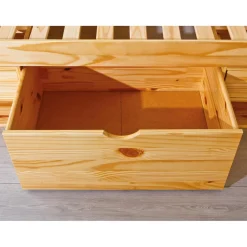 Lit en Pin Massif avec tiroirs de rangement IRIVO bois
