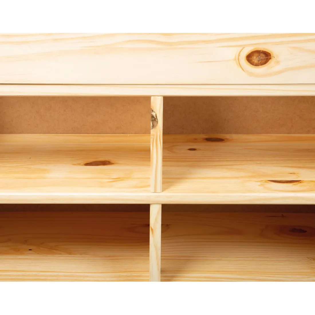 Lit en Pin Massif avec tiroirs de rangement IRIVO bois