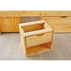 Lit en Pin Massif avec tiroirs de rangement IRIVO