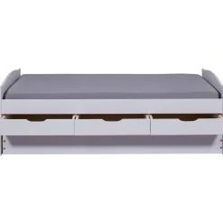 Lit en Pin Massif 90x190 ULLI Blanc