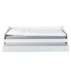 Lit Gigogne en Bois Massif Blanc