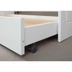 Lit Gigogne en Bois Massif Blanc