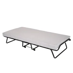 Lit Pliant 90x190cm + matelas mousse 24kg et housse de protection