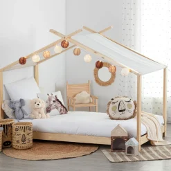 Lit Tente enfant beige