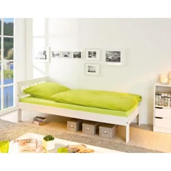 Lit 90x200 blanc WAKA