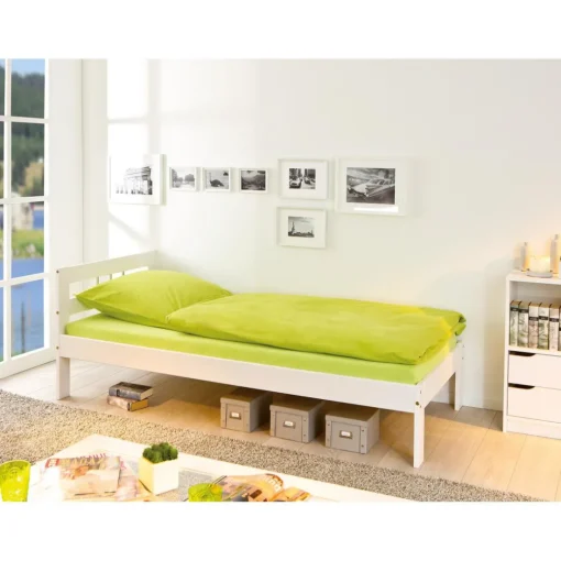 Lit 90x200 blanc WAKA