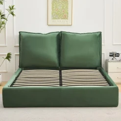 Lit-coffre Coussino sommier relevable Velours