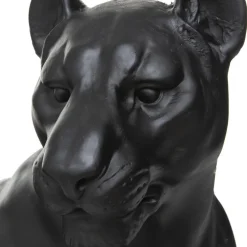 Léopard couché en résine 80x39x38cm