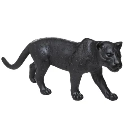 Léopard en mouvement en résine 70x18x28cm