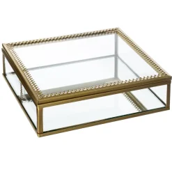 Lot de 2 Boîtes à Bijoux Métal Spirit Doré