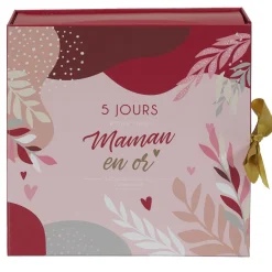 Lot de 5 Bougies Parfumées Calendrier Maman en verre